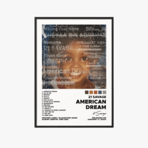 21 SAVAGE - AMERICAN DREAM POSTER