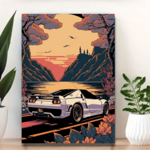 CRUISING THE DUSK PLEXIGLASS POSTER